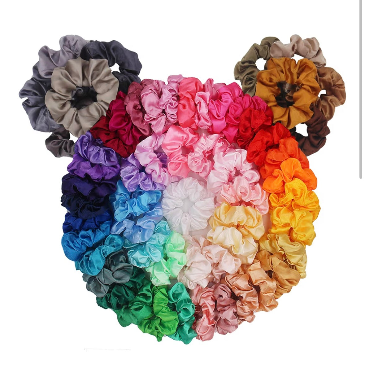 Silk Scrunchies 3-Pack