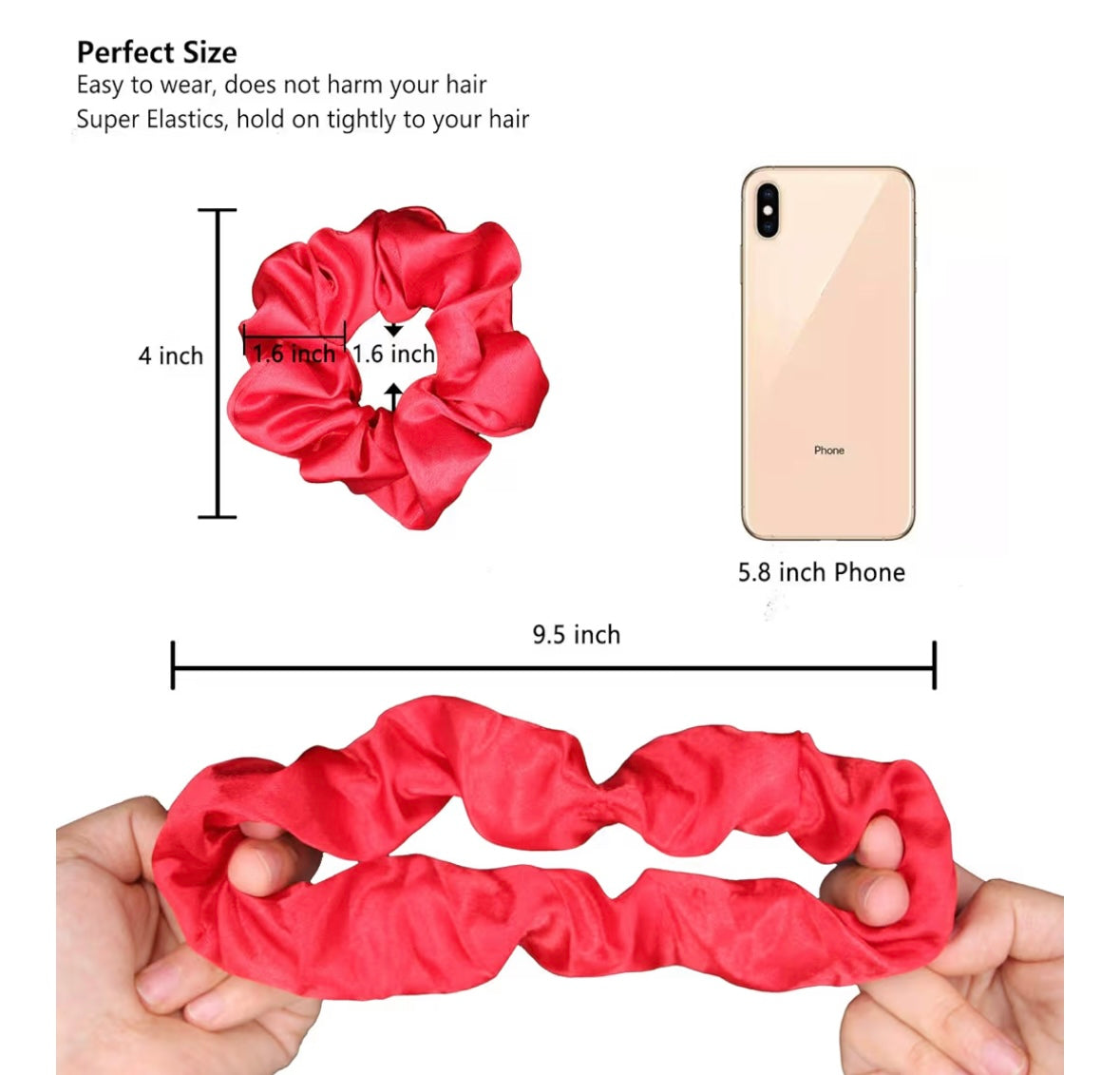 Silk Scrunchies 3-Pack